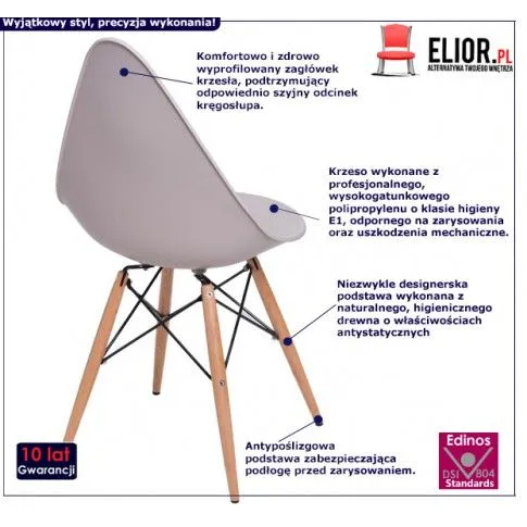 Fotografia Krzesło Fazi - beżowe z kategorii Krzesła wg koloru/stylu