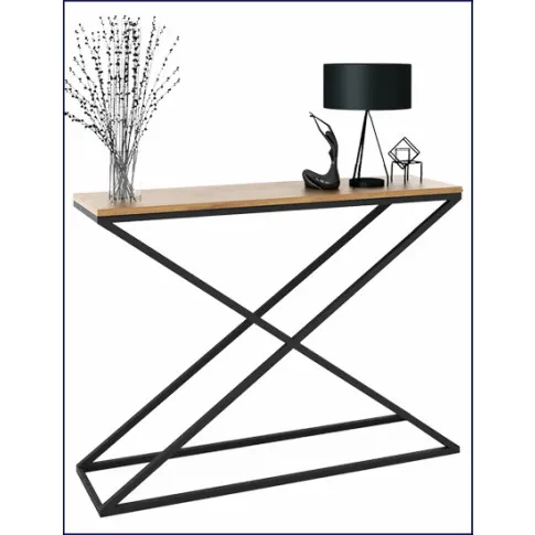 Konsola do salonu Ergik 4X czarny dąb lancelot