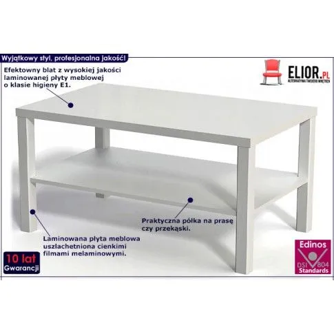 Fotografia Ława biała Ferio z kategorii Ławy i stoliki