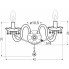 wymiary podwójnego kryształowego kinkietu sciennego z002 perlos