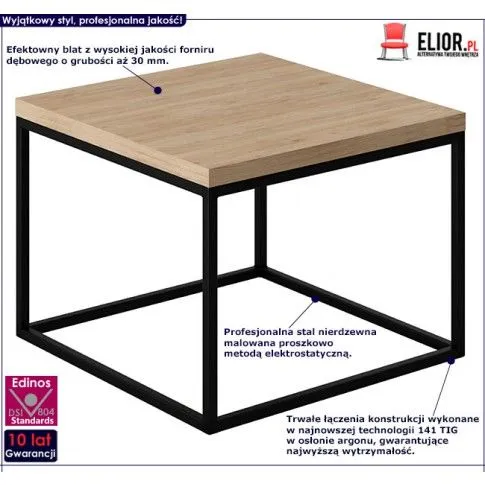 Fotografia Stolik kawowy Landu 2X - dąb z kategorii Ławy i stoliki