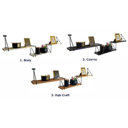 Półka ścienna Gigis 3X kolory
