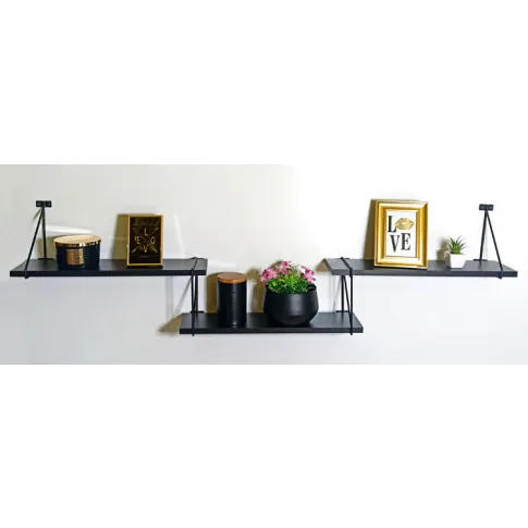 Wizualizacja półki ściennej Gigis 3X czarny