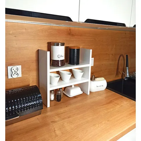 Wizualizacja organizera kuchennego Roksi biały