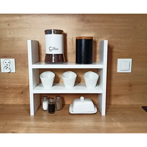 Wizualizacja półki kuchennej Roksi biały