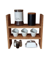 Minimalistyczna półka kuchenna na przyprawy dąb craft - Roksi