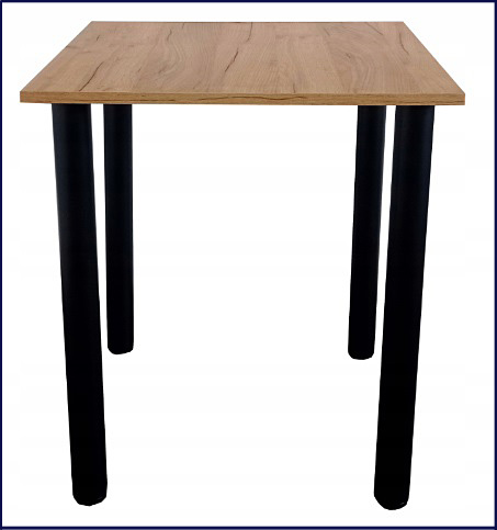 Stół z metalowymi nogami Korus dąb craft