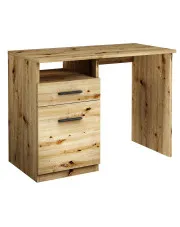 Biurko z szufladą 100 cm dąb artisan - Alfinete w sklepie Edinos.pl