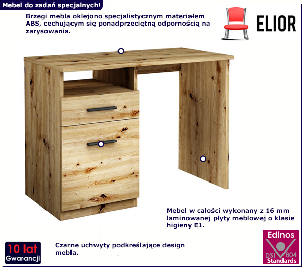 Biurko Dinero dąb artisan