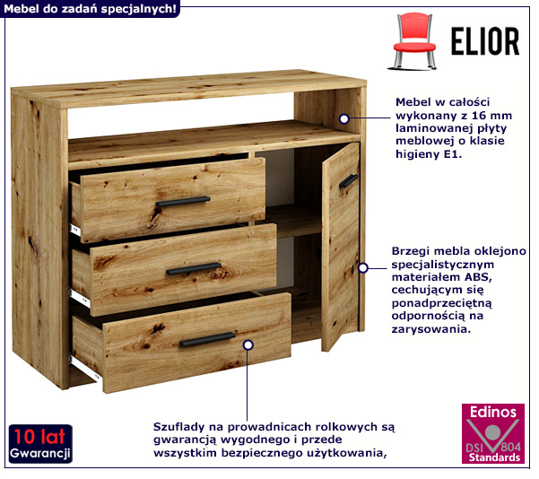 Komoda Cermesa 3X-wenge