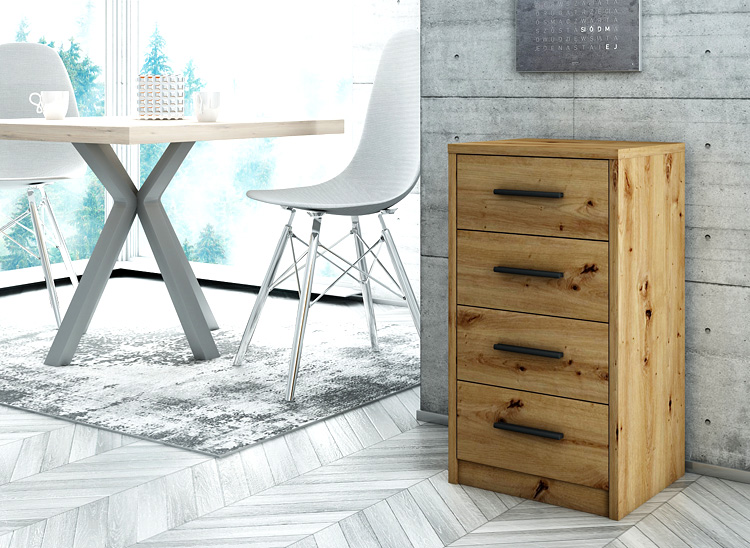 Komoda do salonu Ilda 5X-dąb artisan