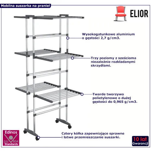 Trzypoziomowa suszarka Osta