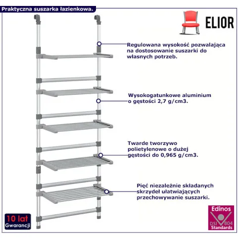 Suszarka łazienkowa na pranie Doxa 4X