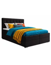 Łóżko kontynentalne z materacem 160x200 - Dibella 4 kolory w sklepie Edinos.pl