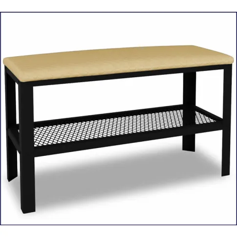 Puf do przedpokoju Nakari 4X czarny jasny beż