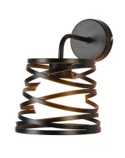 Czarny industrialny kinkiet - T003 - Masha w sklepie Edinos.pl