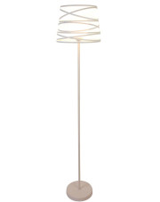 Biała metalowa lampa podłogowa - T001 - Rollon