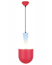 Nowoczesna czerwona wisząca lampa - T014 - Fugi