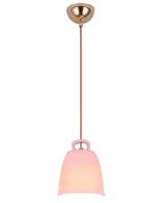 Różowa ceramiczna lampa wisząca - V012-Ilumi w sklepie Edinos.pl