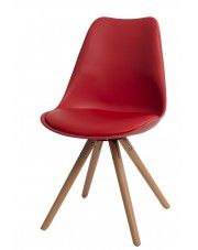 Krzesło Lafao - czerwone w sklepie Edinos.pl