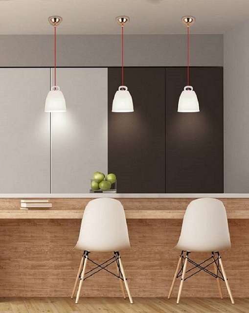 Produkt Biała lampa do nowoczesnych wnętrz - V012-Epsilo