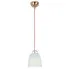 Niebieska lampa wisząca z ceramicznym kloszem - V012-Ilumi