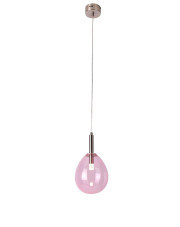 Różowa lampa wiszaca w nowoczesnym stylu - T010 - Bolik w sklepie Edinos.pl