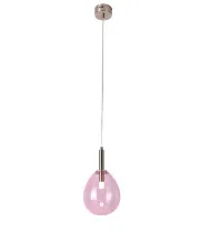 Różowa lampa wiszaca w nowoczesnym stylu - T010 - Iser w sklepie Edinos.pl
