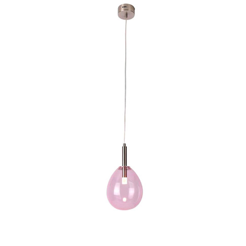 Różowa lampa wisząca T010 Bolik