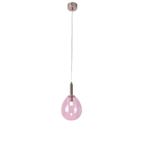 Różowa lampa wisząca T010 Bolik