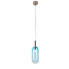 Niebieska cylindryczna lampa wisząca LED - V013-Solis