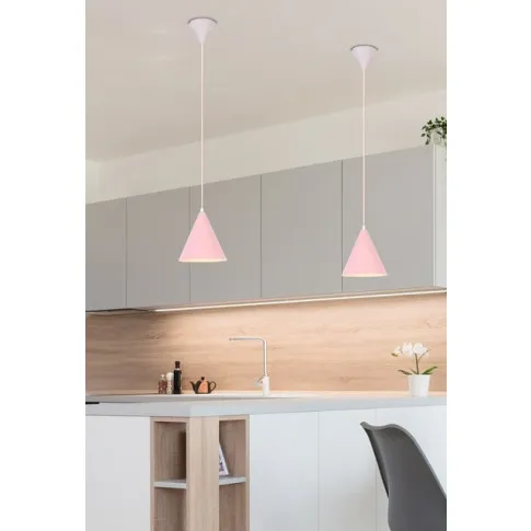 różowa lampa wisząca V014 Selio pastel1