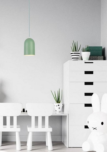 Produkt Zielona pastelowa lampa długa nad stół - V015-Vilat