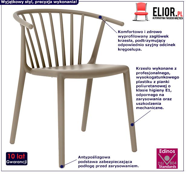 Vintage krzesło Krigo - piaskowe