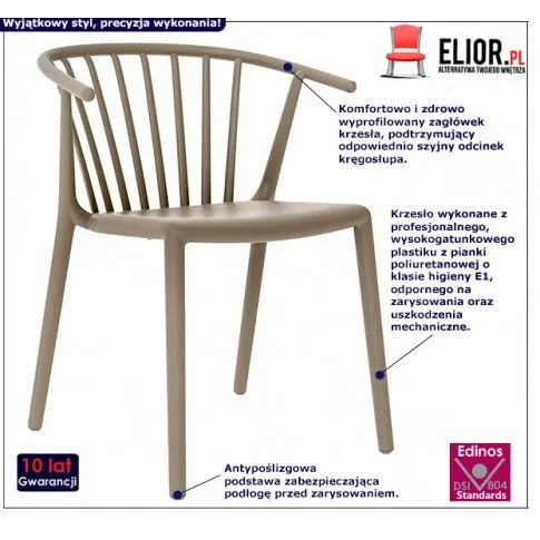 Fotografia Krzesło patyczak Krigo - piaskowe z kategorii Strona główna