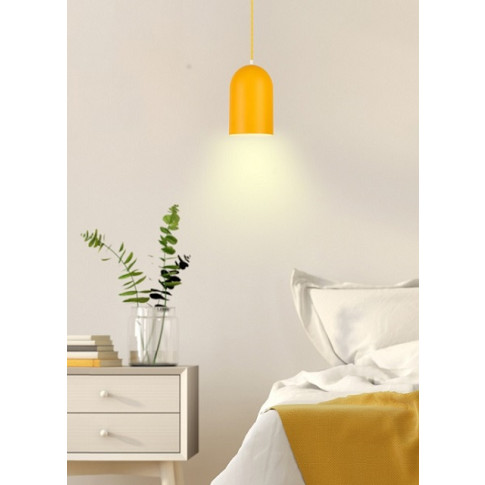 żółta lampa wisząca V015 Suvio długa1