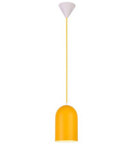 Żółta owalna lampa wisząca - V015-Suvio w sklepie Edinos.pl
