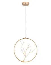Złota lampa wisząca w stylu glamour - T011 - Eden w sklepie Edinos.pl