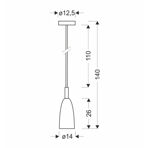 szklana złota lampa wisząca V027 Totemi LED