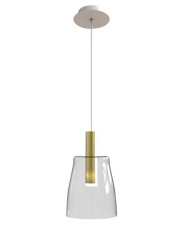 Szklana minimalistyczna lampa wisząca LED - V028-Totemi w sklepie Edinos.pl