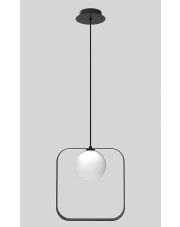 Czarna lampa wisząca kwadrat - V030-Betsu w sklepie Edinos.pl