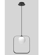 Czarna lampa wisząca kwadrat - V030-Betsu