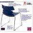 Fotografia Krzesło Ineo 2X - niebieskie z kategorii Krzesła metalowe
