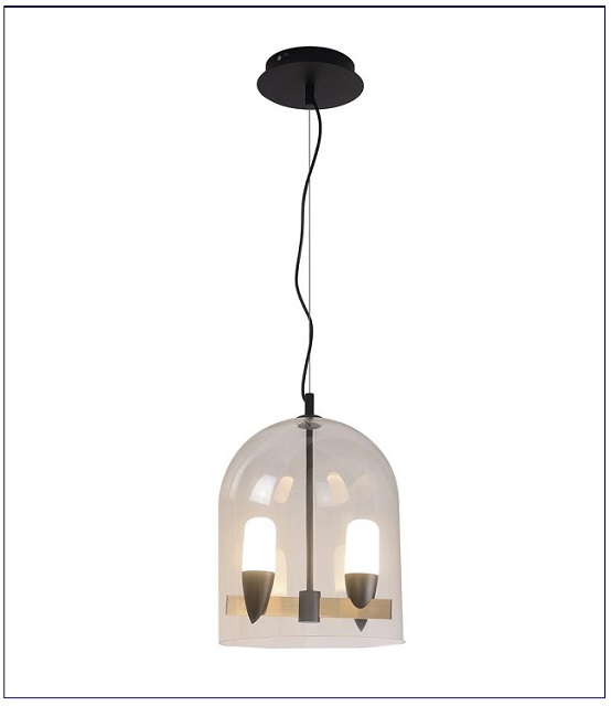 Produkt Czarna lampa wisząca dwa ptaki - V032-Bonero