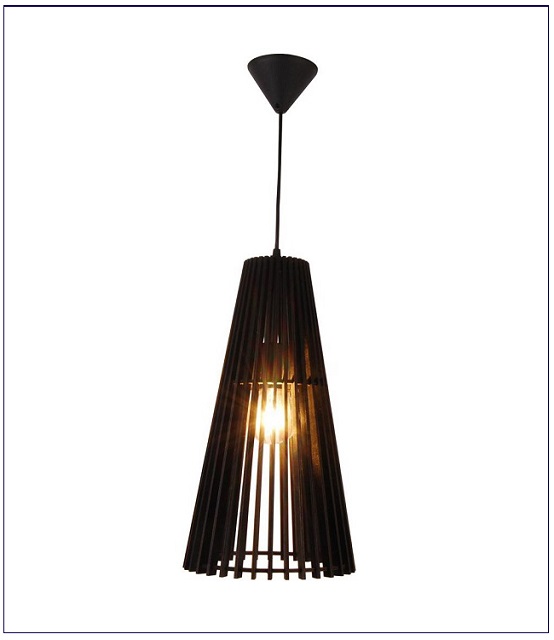 Produkt Lampa wisząca drewniany stożek - V038-Zenuti
