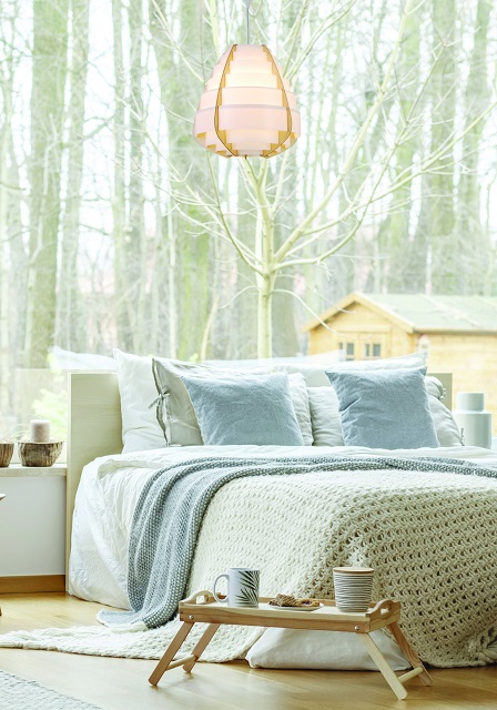 Produkt Drewniana lampa wisząca kokon - V040-Arte