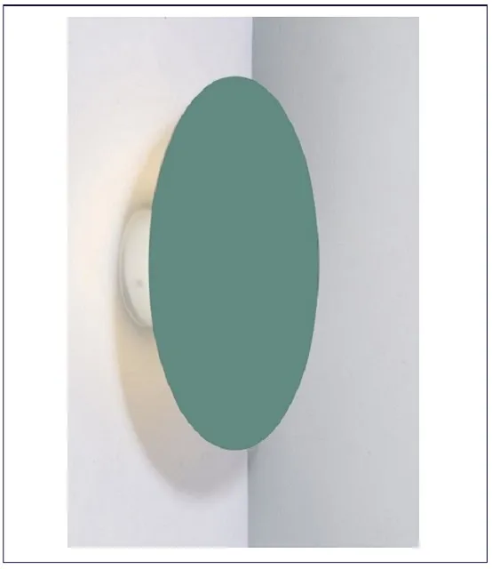 Produkt Zielony kinkiet talerz 25 cm - V049-Rativo