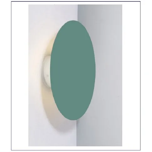 zielony kinkiet okrągły LED 25cm V049 Saskia