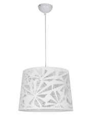 Metalowa lampa wisząca z wzorzystym abażurem - V051-Elosi w sklepie Edinos.pl