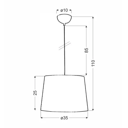 biała metalowa lampa wisząca V051 Elosi